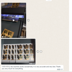 Die cutting machine customer feedback